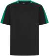 LV292 Finden + Hales Kids Team T-Shirt Black / Emerald colour image